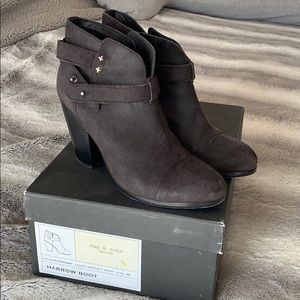 Rag & bone harrow 38 asphalt waxy boots